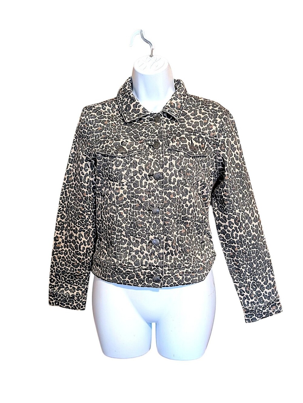 Serra Animal Print Denim Jacket
